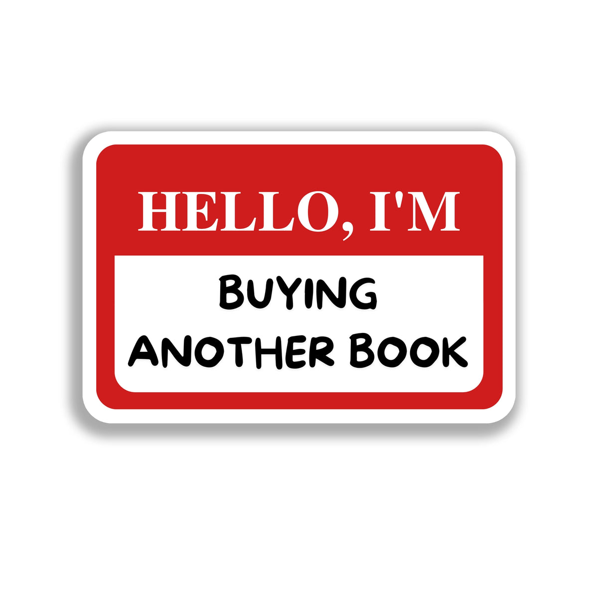 Book Buying Vinyl Sticker